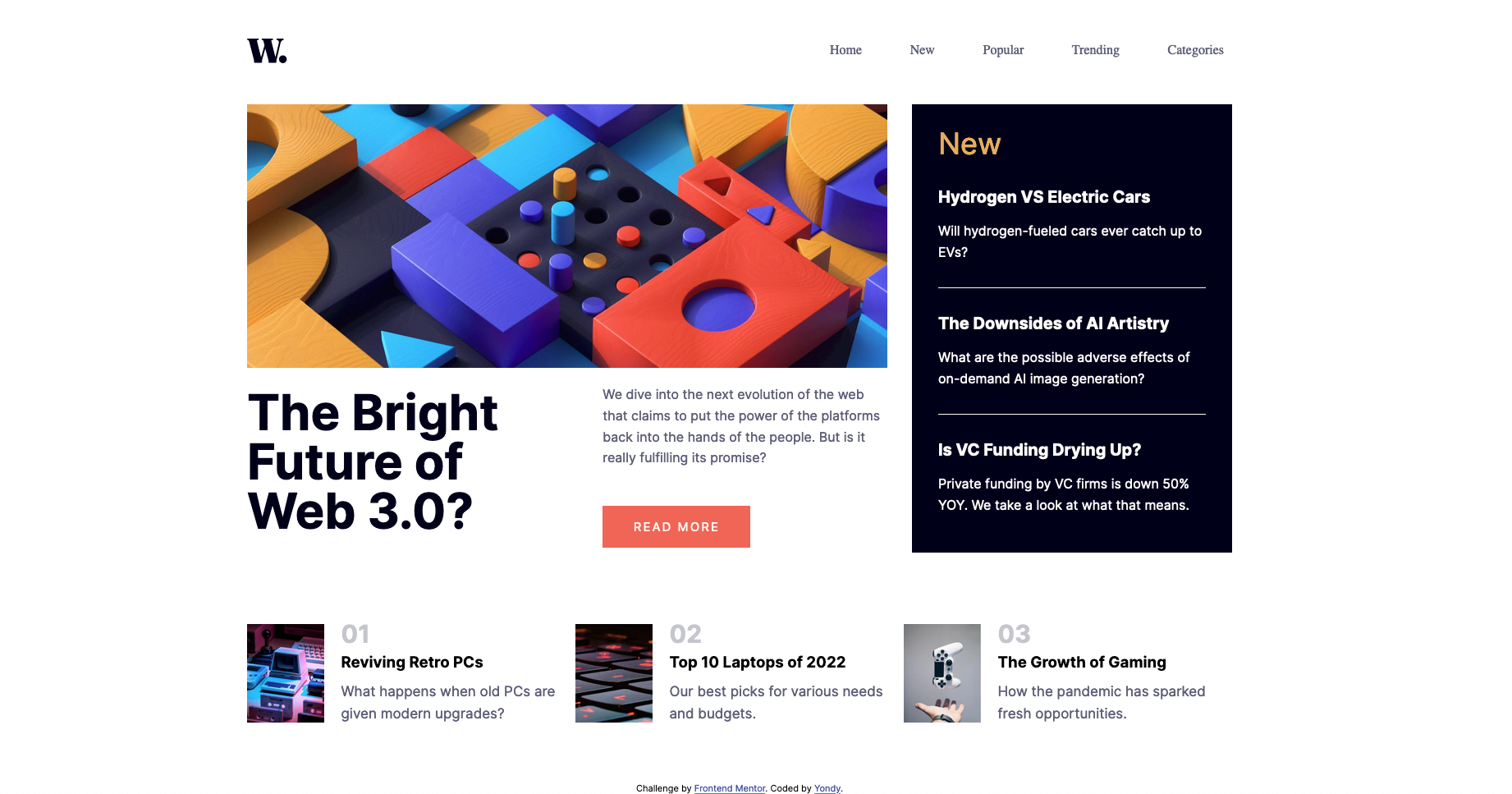 screenshot of interactive-rating-component